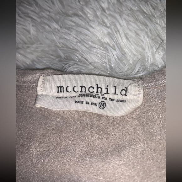 Moonchild Women’s Suede Sz M Blouse “Never perfect but always awesome” PreOwned - Picture 10 of 10